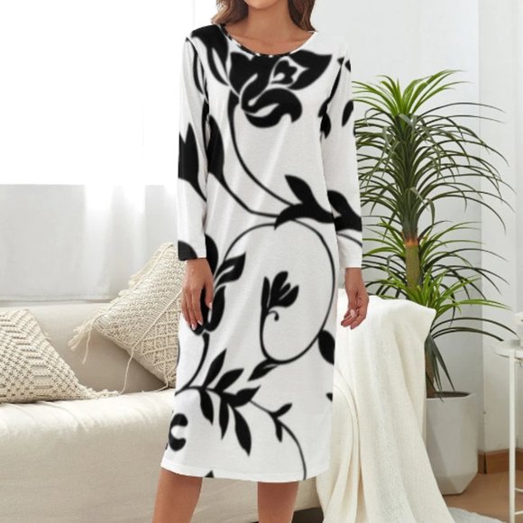 Black Vine Elegant Dress All Sizes - Picture 4 of 4